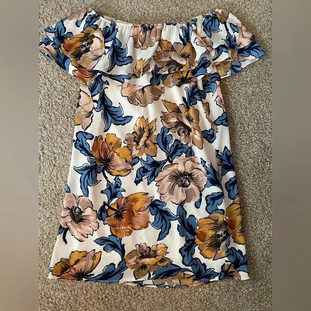 Off the shoulder floral dress